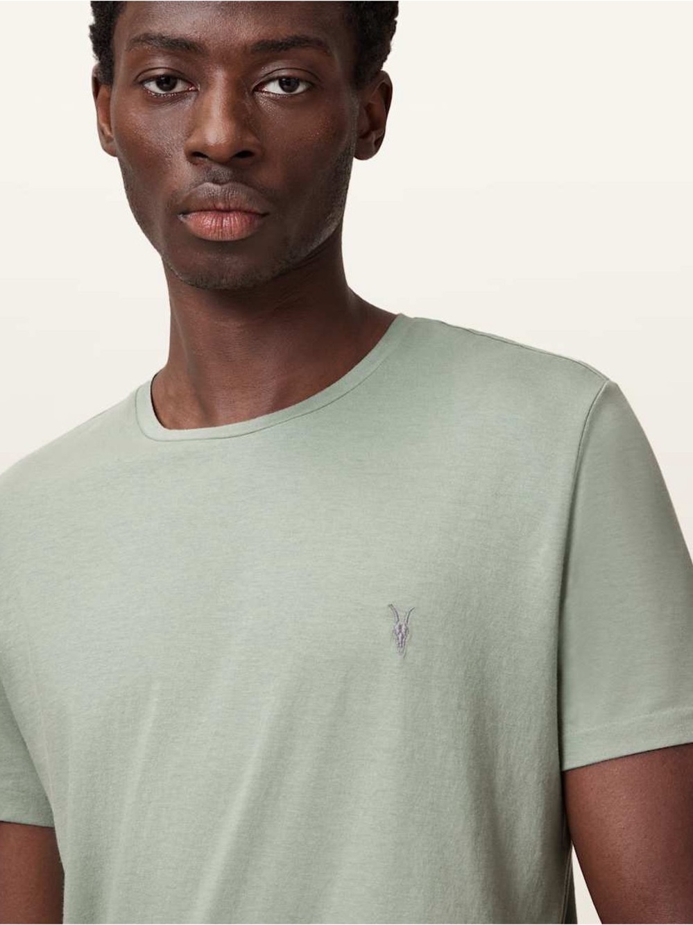TONIC CREW NECK SLIM RAMSKULL T-SHIRT ALLSAINTS